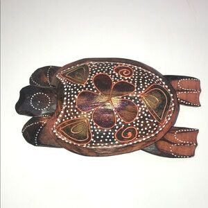 Handcrafted Wooden Turtle trinket box